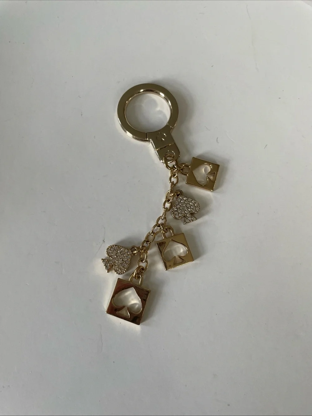 kate spade Gold & pave Charm Keyring or purse charm